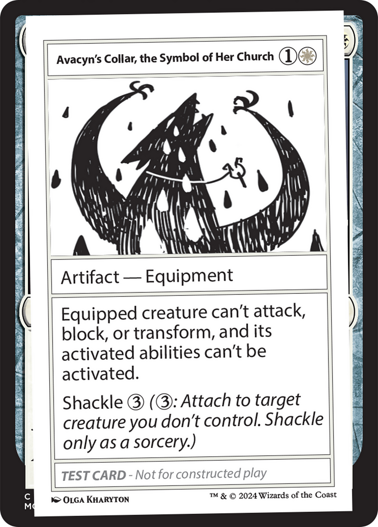 Avacyn's Collar, the Symbol of Her Church [Mystery Booster 2 Playtest Cards] | Dragon's Lair Comics and Fantasy Houston TX