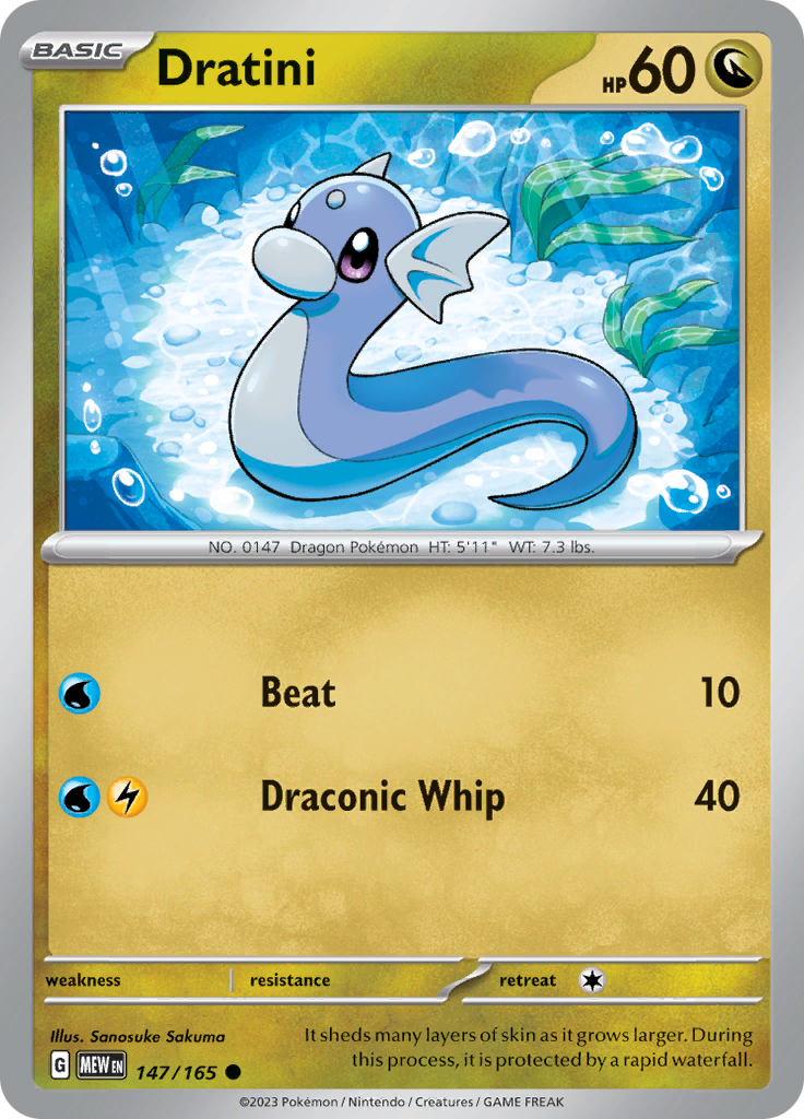 Dratini (147/165) [Scarlet & Violet 151] | Dragon's Lair Comics and Fantasy Houston TX