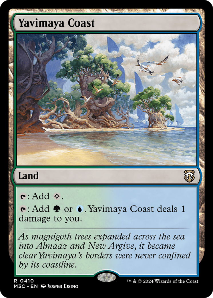 Yavimaya Coast (Ripple Foil) [Modern Horizons 3 Commander] | Dragon's Lair Comics and Fantasy Houston TX