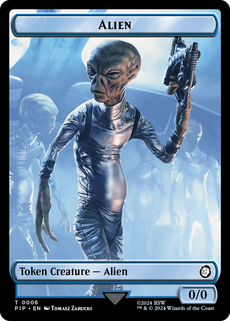 Food (0014) // Alien Double-Sided Token [Fallout Tokens] | Dragon's Lair Comics and Fantasy Houston TX