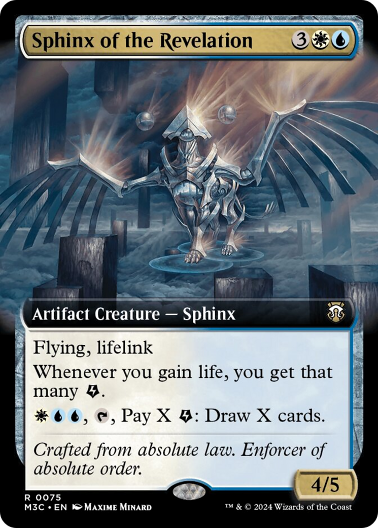 Sphinx of the Revelation (Extended Art) [Modern Horizons 3 Commander] | Dragon's Lair Comics and Fantasy Houston TX