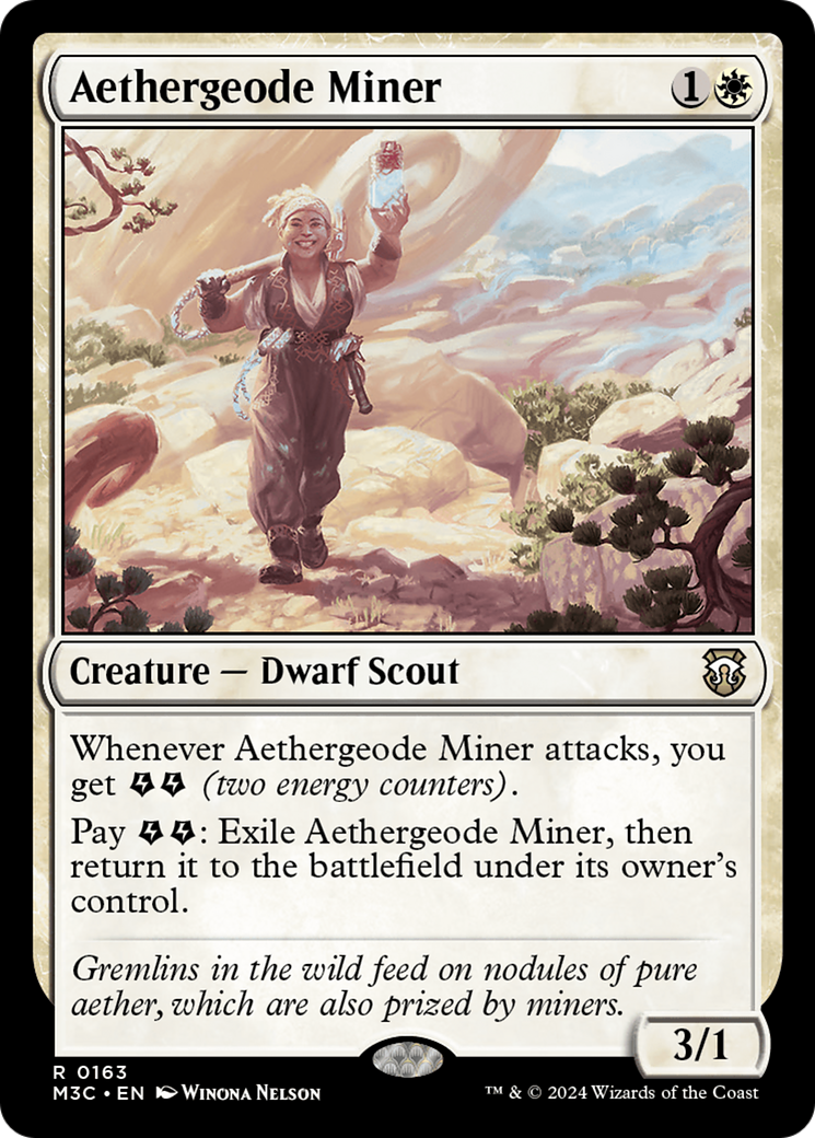 Aethergeode Miner [Modern Horizons 3 Commander] | Dragon's Lair Comics and Fantasy Houston TX