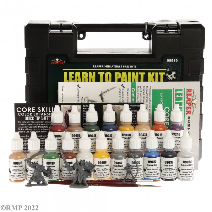 Reaper Learn to Paint Kit: Core Skills Bundle | Dragon's Lair Comics and Fantasy Houston TX