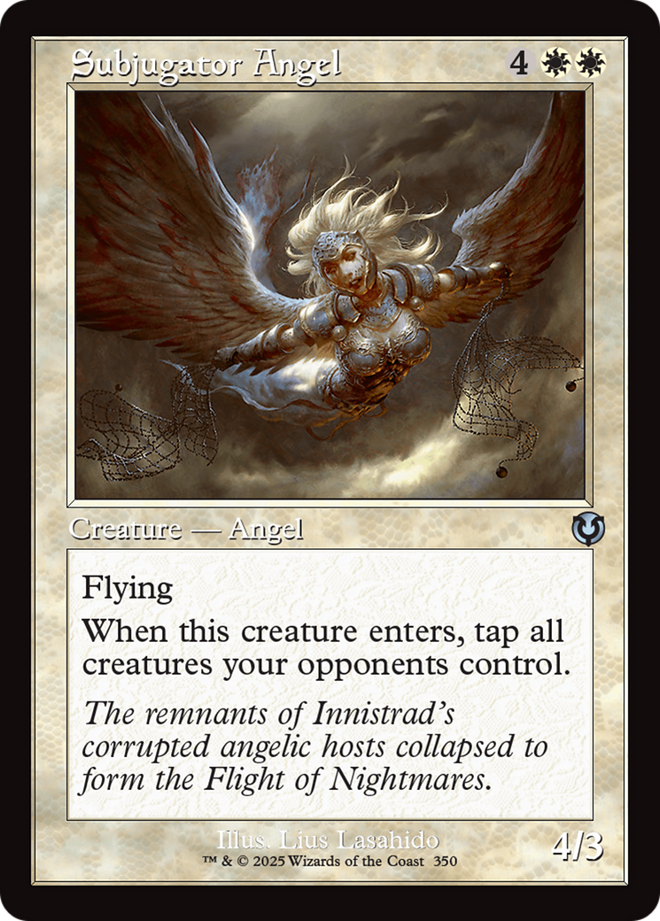 Subjugator Angel (Retro Frame) [Innistrad Remastered] | Dragon's Lair Comics and Fantasy Houston TX