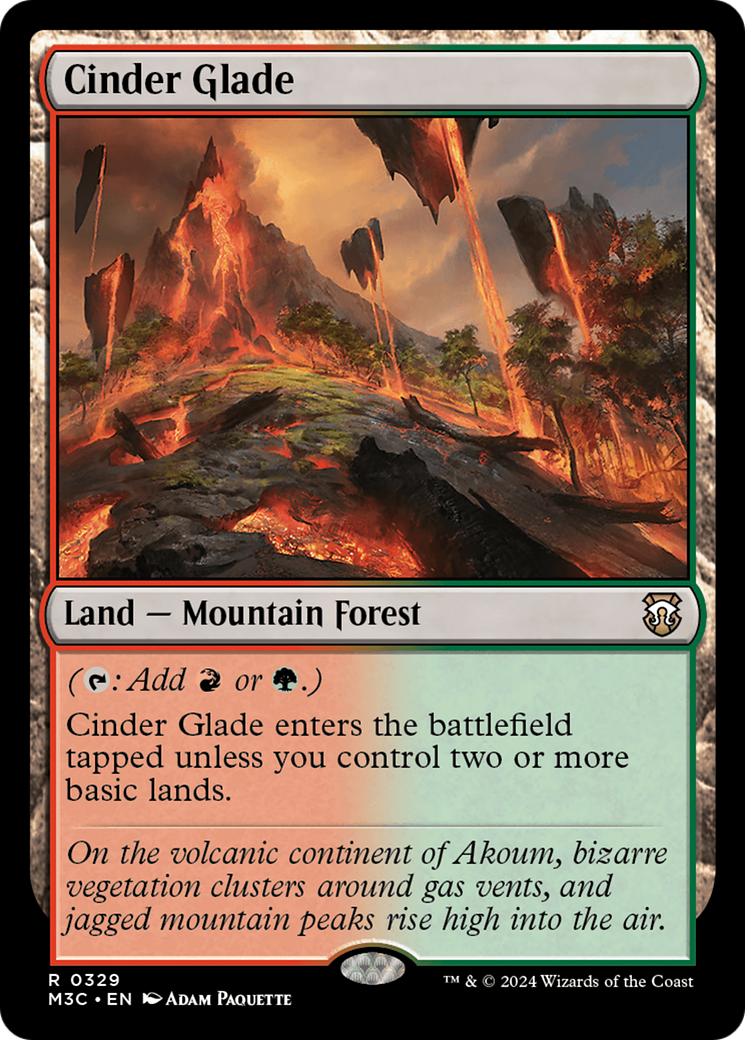 Cinder Glade [Modern Horizons 3 Commander] | Dragon's Lair Comics and Fantasy Houston TX