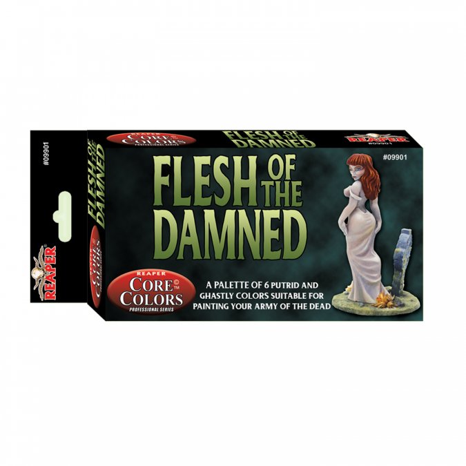 Reaper FastPalette Paint Set: Flesh of the Damned - Undead Skin | Dragon's Lair Comics and Fantasy Houston TX