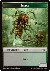 Insect (0013) // Manifest Double-Sided Token [Duskmourn: House of Horror Tokens] | Dragon's Lair Comics and Fantasy Houston TX