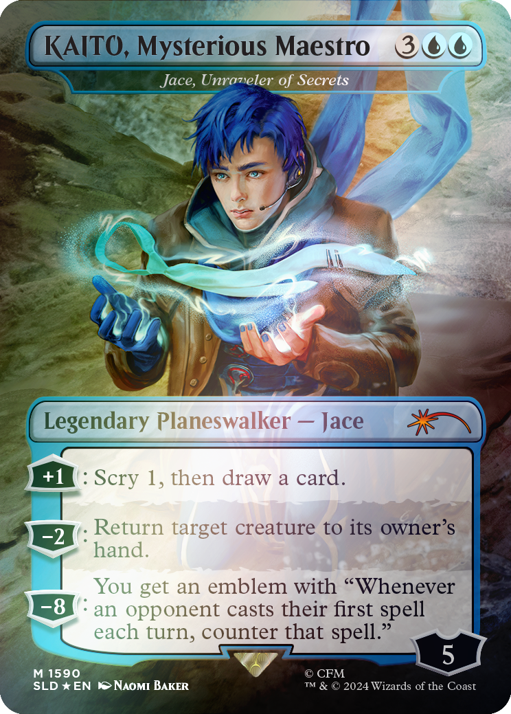 KAITO, Mysterious Maestro - Jace, Unraveler of Secrets (Rainbow Foil) [Secret Lair Drop Series] | Dragon's Lair Comics and Fantasy Houston TX