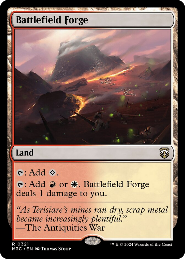 Battlefield Forge (Ripple Foil) [Modern Horizons 3 Commander] | Dragon's Lair Comics and Fantasy Houston TX