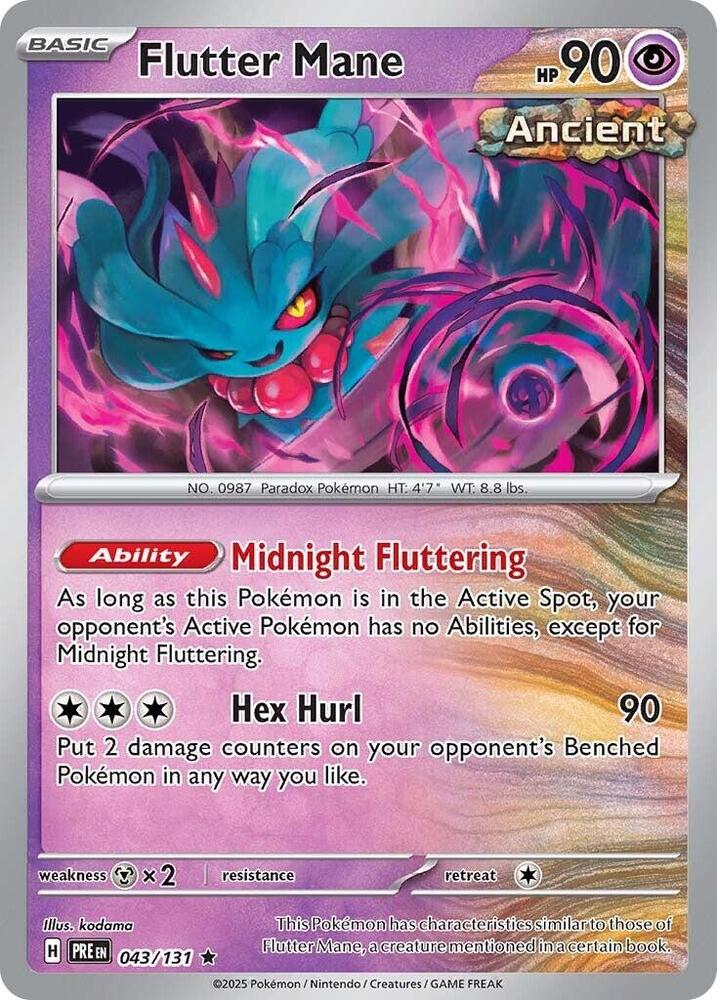 Flutter Mane (043/131) [Scarlet & Violet: Prismatic Evolutions] | Dragon's Lair Comics and Fantasy Houston TX