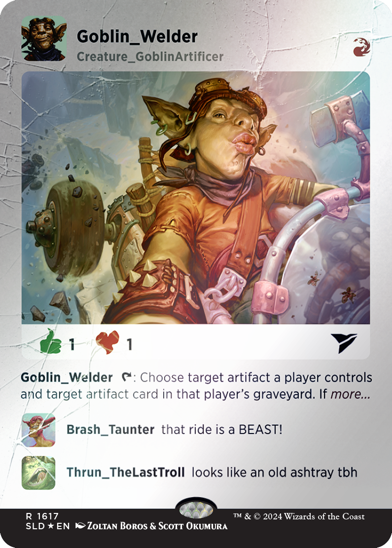 Goblin Welder (Rainbow Foil) [Secret Lair Drop Series] | Dragon's Lair Comics and Fantasy Houston TX