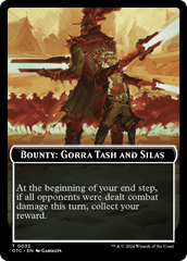 Bounty: Gorra Tash and Silas // Bounty Rules Double-Sided Token [Outlaws of Thunder Junction Commander Tokens] | Dragon's Lair Comics and Fantasy Houston TX