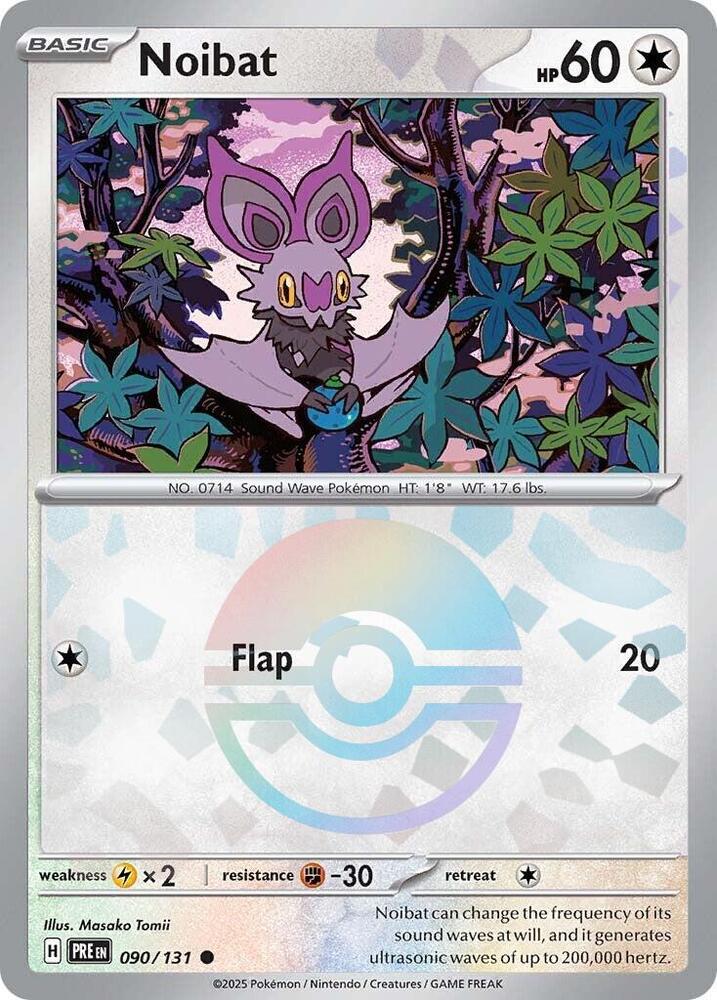 Noibat (090/131) (Poke Ball Pattern) [Scarlet & Violet: Prismatic Evolutions] | Dragon's Lair Comics and Fantasy Houston TX