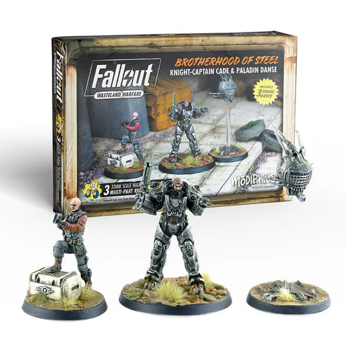 Fallout Wasteland Warfare - Brotherhood of Steel Knight-Captain Dade and Paladin Danse | Dragon's Lair Comics and Fantasy Houston TX