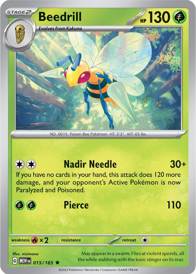 Beedrill (015/165) [Scarlet & Violet 151] | Dragon's Lair Comics and Fantasy Houston TX