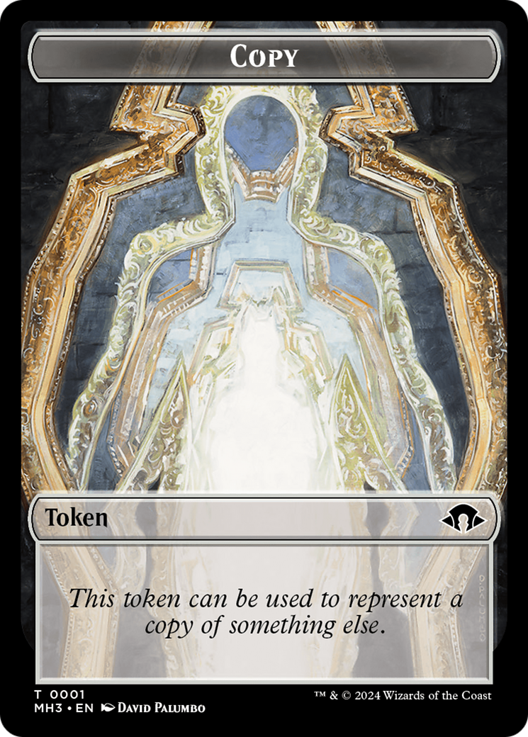 Dragon // Copy Double-Sided Token [Modern Horizons 3 Commander Tokens] | Dragon's Lair Comics and Fantasy Houston TX