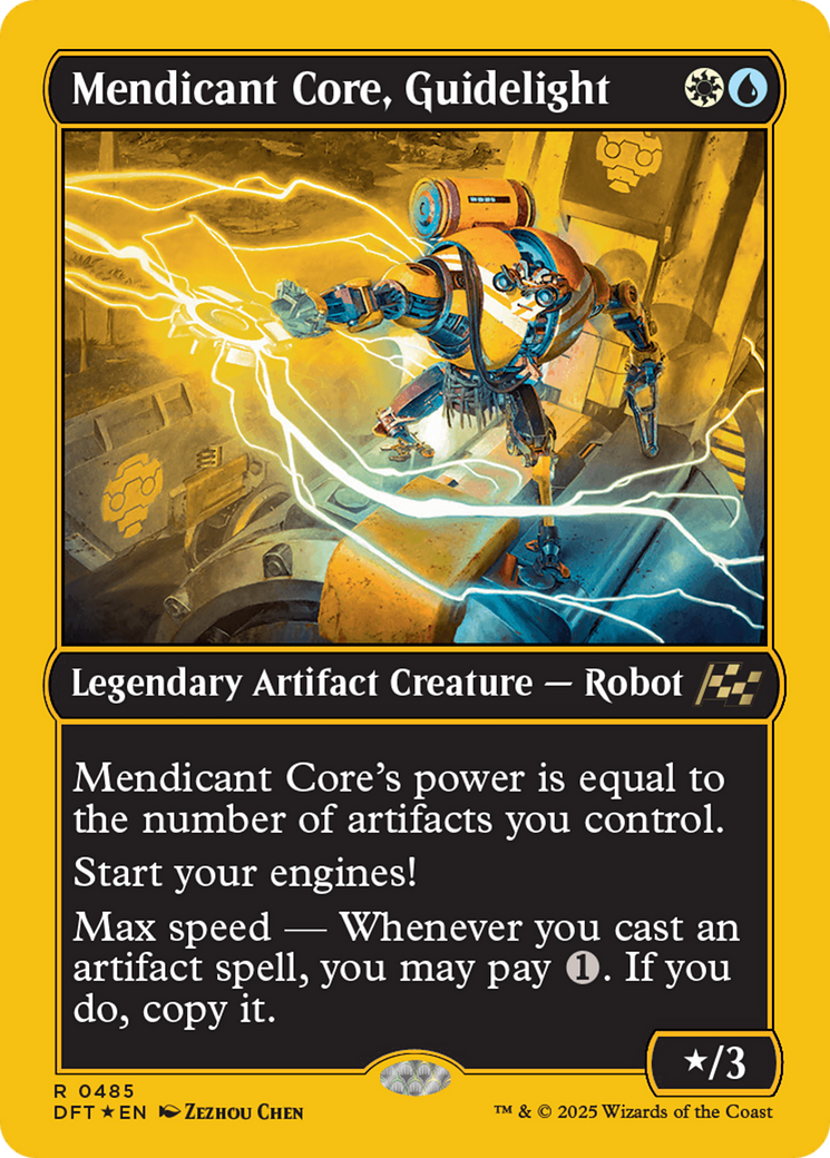 Mendicant Core, Guidelight (First-Place Foil) [Aetherdrift] | Dragon's Lair Comics and Fantasy Houston TX