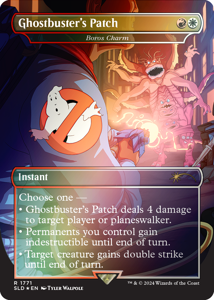 Ghostbuster's Patch - Boros Charm (Rainbow Foil) [Secret Lair Drop Series] | Dragon's Lair Comics and Fantasy Houston TX