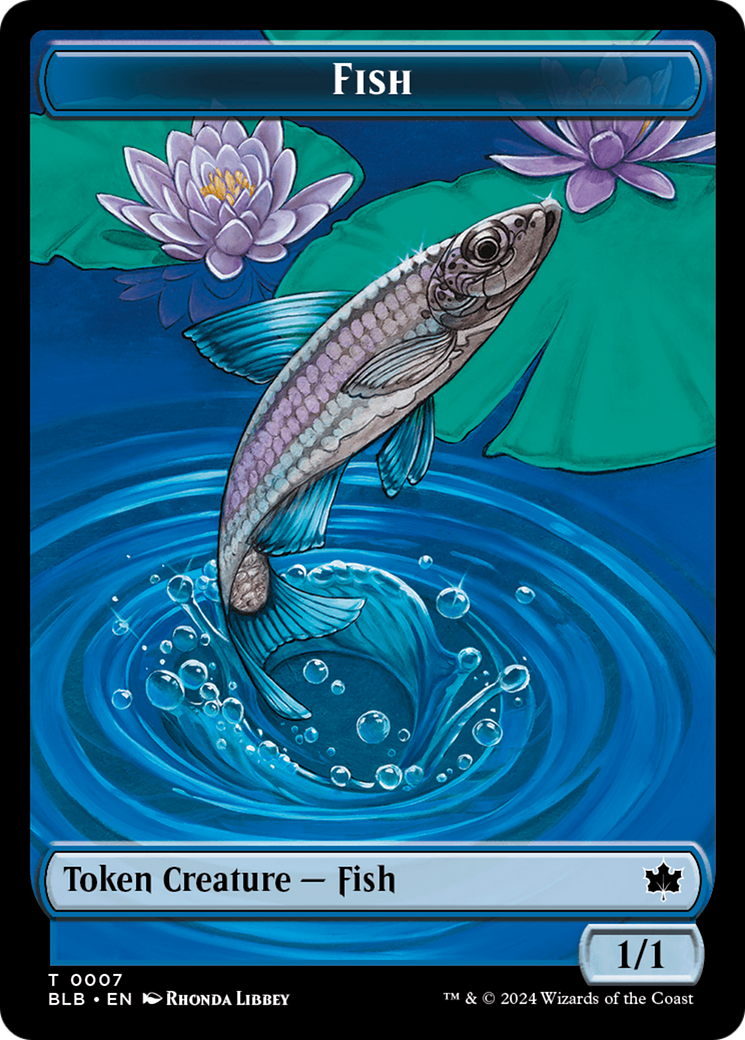 Fish Token [Bloomburrow Tokens] | Dragon's Lair Comics and Fantasy Houston TX