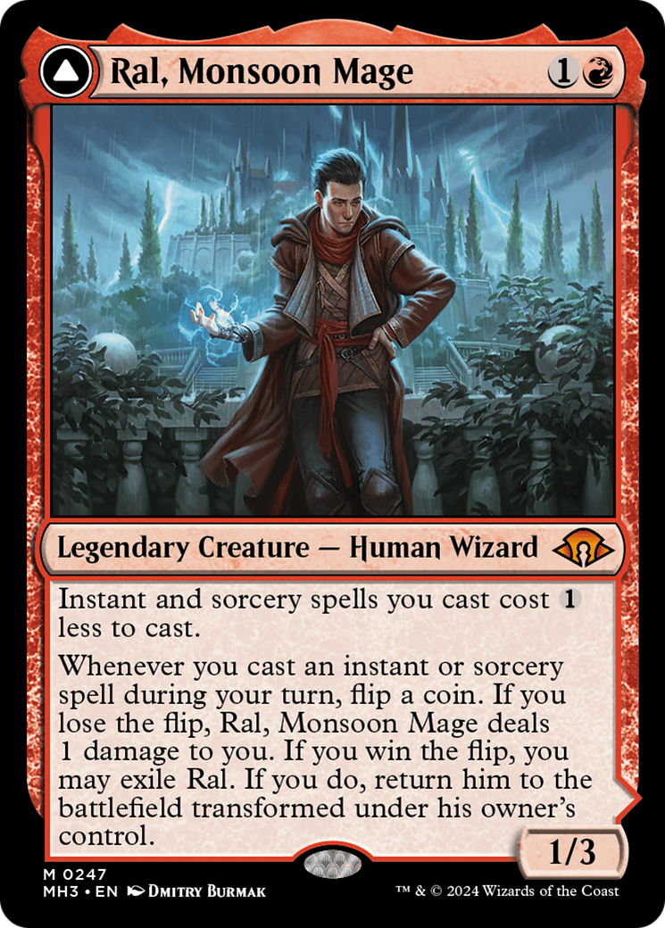 Ral, Monsoon Mage // Ral, Leyline Prodigy [Modern Horizons 3] | Dragon's Lair Comics and Fantasy Houston TX