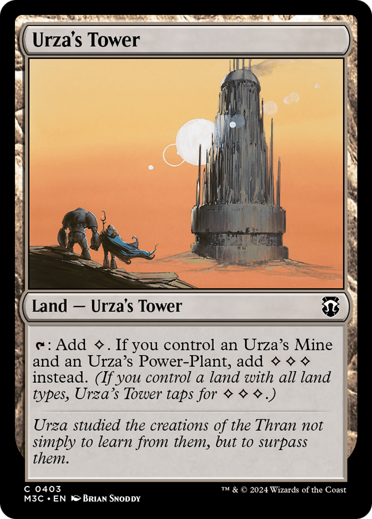 Urza's Tower (Ripple Foil) [Modern Horizons 3 Commander] | Dragon's Lair Comics and Fantasy Houston TX