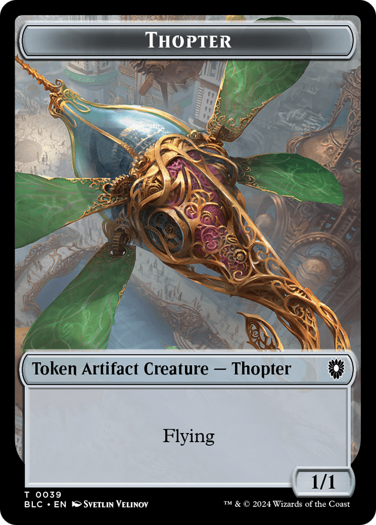 Goblin // Thopter Double-Sided Token [Bloomburrow Commander Tokens] | Dragon's Lair Comics and Fantasy Houston TX