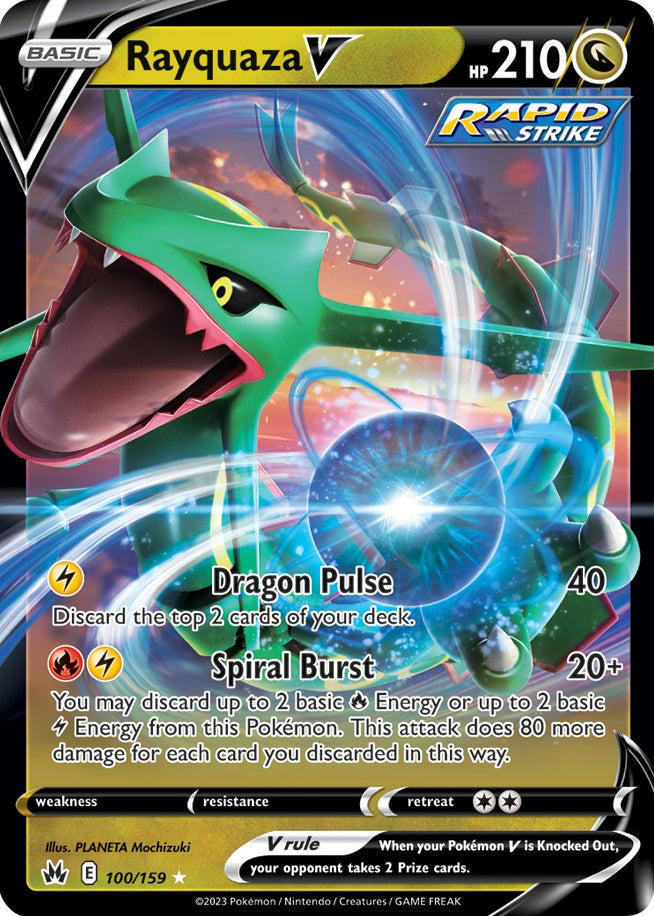 Rayquaza V 100/159 (Jumbo Card) [Sword & Shield: Evolving Skies] | Dragon's Lair Comics and Fantasy Houston TX