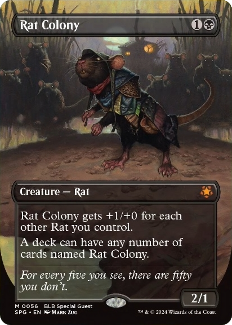 Rat Colony (Borderless) [Bloomburrow Special Guests] | Dragon's Lair Comics and Fantasy Houston TX