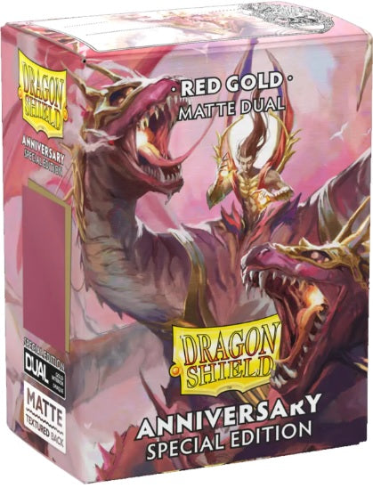 Dragon Shields: (100) Matte Dual - 25th Special Edition Red / Gold | Dragon's Lair Comics and Fantasy Houston TX