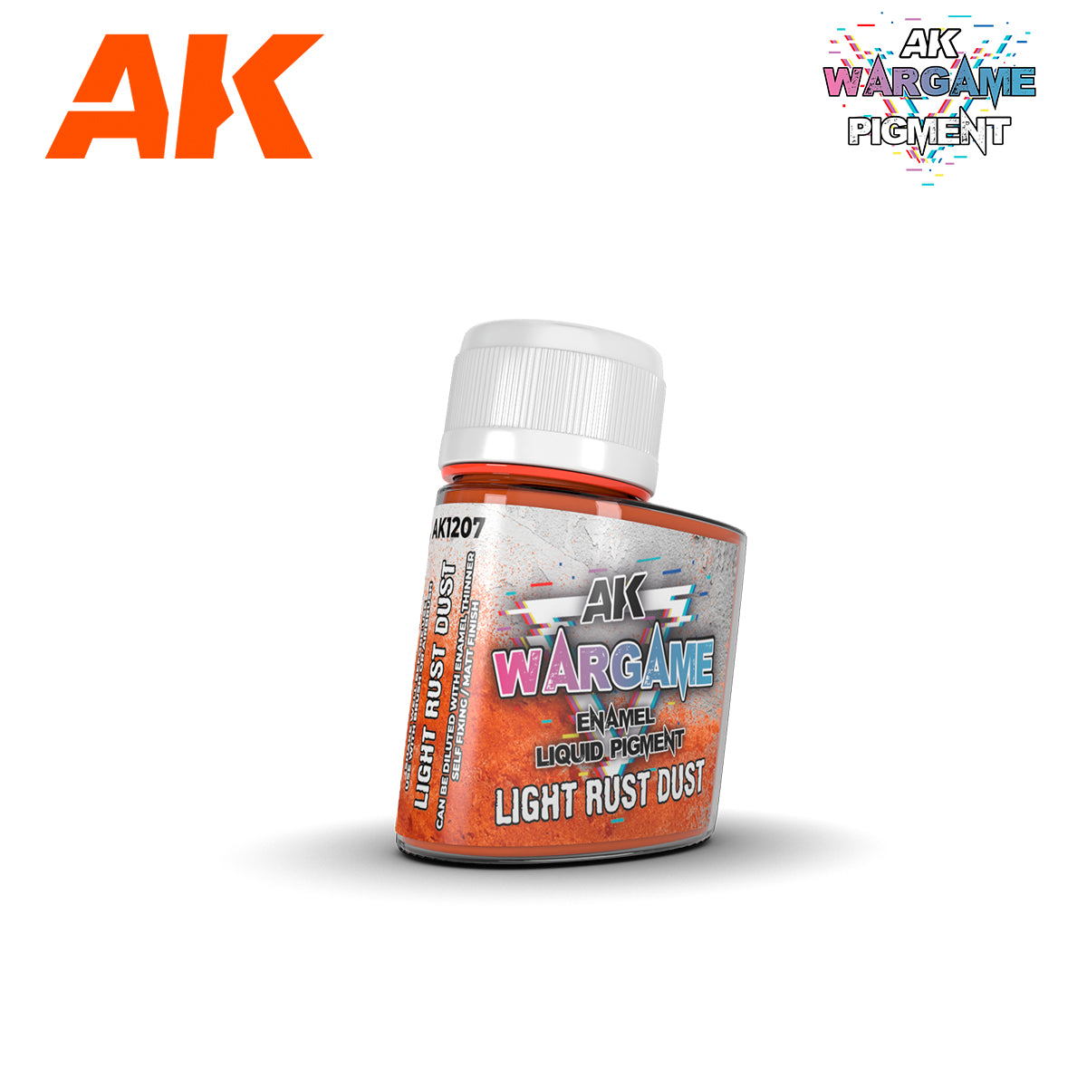 AK Interactive Wargame Enamel Liquid Pigments Light Rust Dust 35ml | Dragon's Lair Comics and Fantasy Houston TX