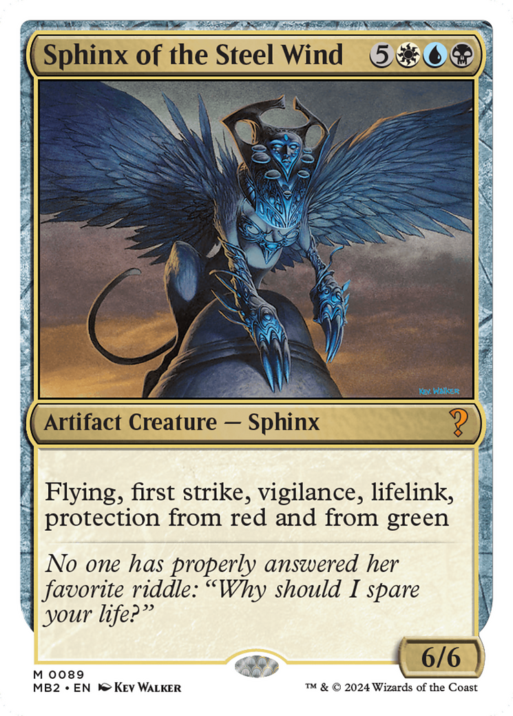 Sphinx of the Steel Wind (White Border) [Mystery Booster 2] | Dragon's Lair Comics and Fantasy Houston TX