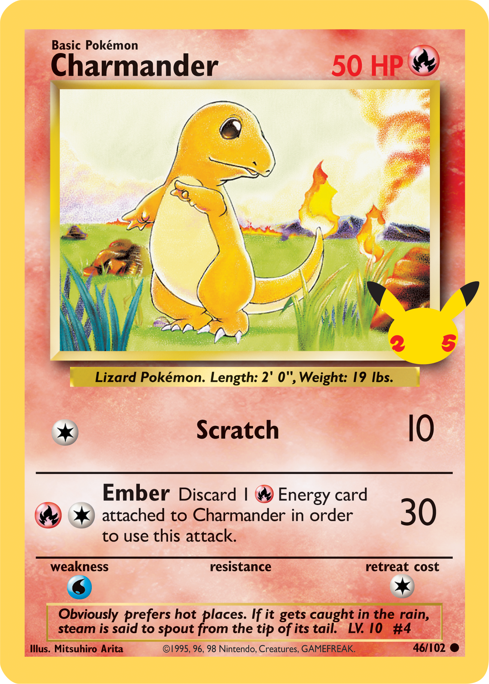 Charmander (46/102) (Jumbo Card) [First Partner Pack] | Dragon's Lair Comics and Fantasy Houston TX