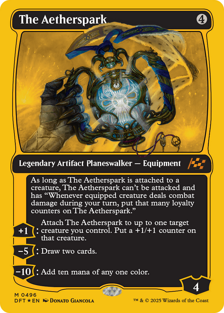 The Aetherspark (First-Place Foil) [Aetherdrift] | Dragon's Lair Comics and Fantasy Houston TX