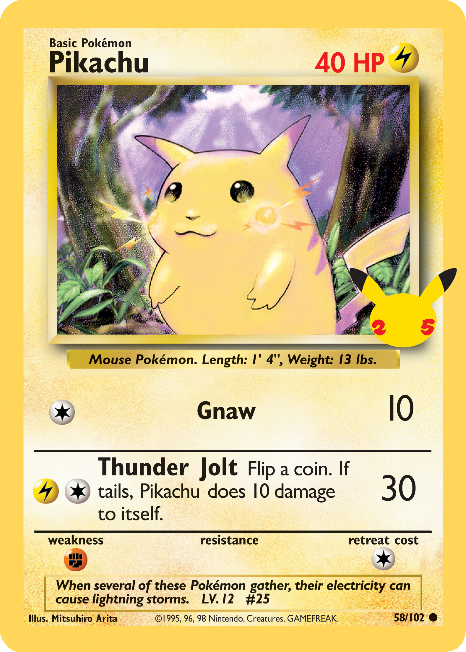 Pikachu (58/102) (Jumbo Card) [First Partner Pack] | Dragon's Lair Comics and Fantasy Houston TX