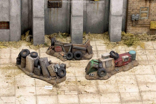 Fallout Wasteland Warfare: Scenic Junk Barricades | Dragon's Lair Comics and Fantasy Houston TX