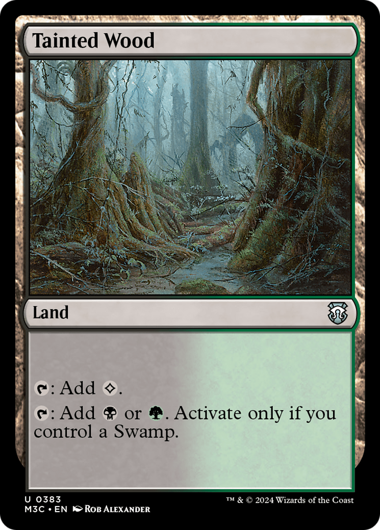 Tainted Wood (Ripple Foil) [Modern Horizons 3 Commander] | Dragon's Lair Comics and Fantasy Houston TX