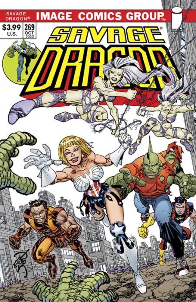 Savage Dragon #269 Cover B Erik Larsen Variant (Mature) | Dragon's Lair Comics and Fantasy Houston TX