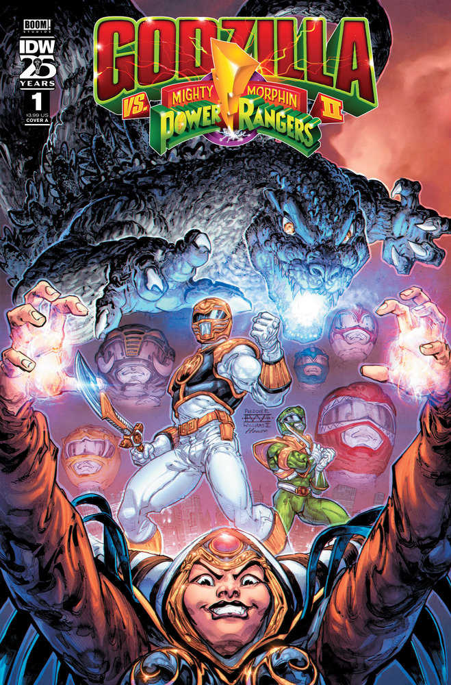 Godzilla vs. The Mighty Morphin Power Rangers II #1 Cover A (Williams II) | Dragon's Lair Comics and Fantasy Houston TX