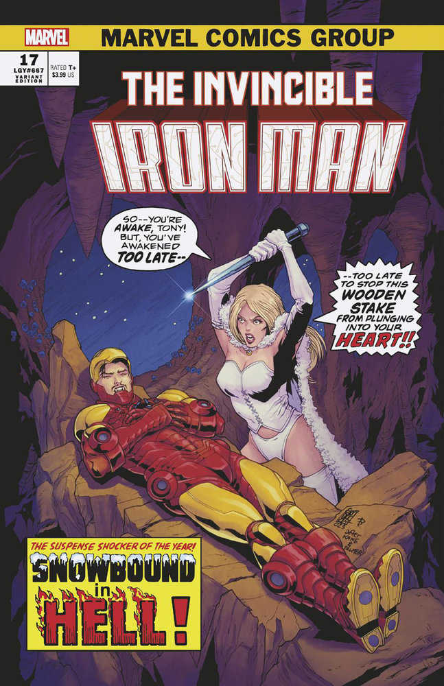 Invincible Iron Man #17 Giuseppe Camuncoli Vampire Variant [Fhx] | Dragon's Lair Comics and Fantasy Houston TX