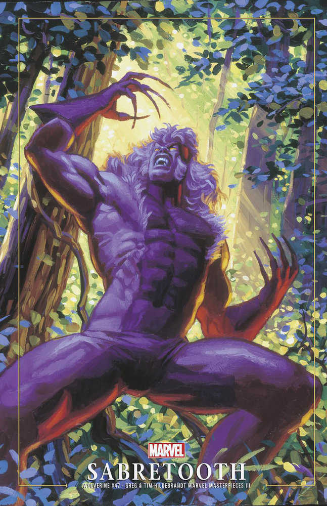 Wolverine #47 Greg And Tim Hildebrandt Sabretooth Marvel Masterpieces III Variant | Dragon's Lair Comics and Fantasy Houston TX