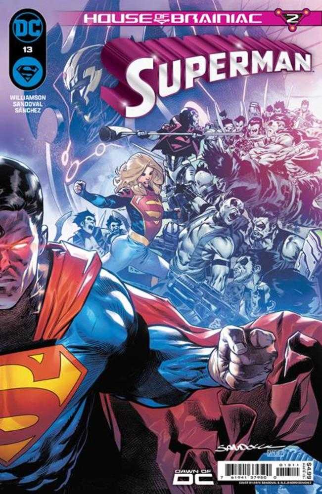 Superman #13 Cover A Rafa Sandoval Connecting (House Of Brainiac) | Dragon's Lair Comics and Fantasy Houston TX