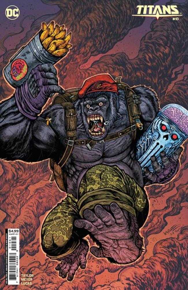 Titans #10 Cover D Maria Wolf April Fools Monsieur Mallah Card Stock Variant | Dragon's Lair Comics and Fantasy Houston TX