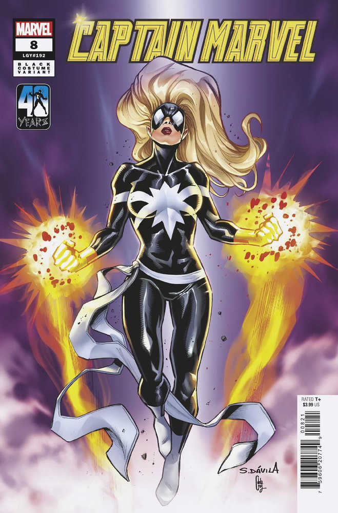 Captain Marvel #8 Sergio Davila Black Costume Variant | Dragon's Lair Comics and Fantasy Houston TX