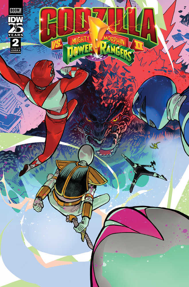 Godzilla vs. The Mighty Morphin Power Rangers II #2 Cover A (Rivas) | Dragon's Lair Comics and Fantasy Houston TX