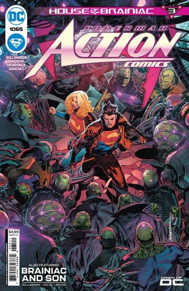 Action Comics #1065 Cover A Rafa Sandoval (House Of Brainiac) | Dragon's Lair Comics and Fantasy Houston TX