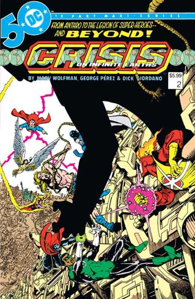 Crisis On Infinite Earths #2 (Of 12) Facsimile Edition Cover B George Perez Foil Variant | Dragon's Lair Comics and Fantasy Houston TX