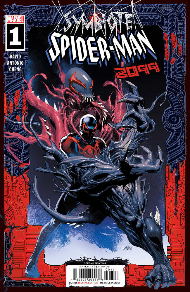 Symbiote Spider-Man 2099 #1 Leinil Yu 2nd Print Variant | Dragon's Lair Comics and Fantasy Houston TX