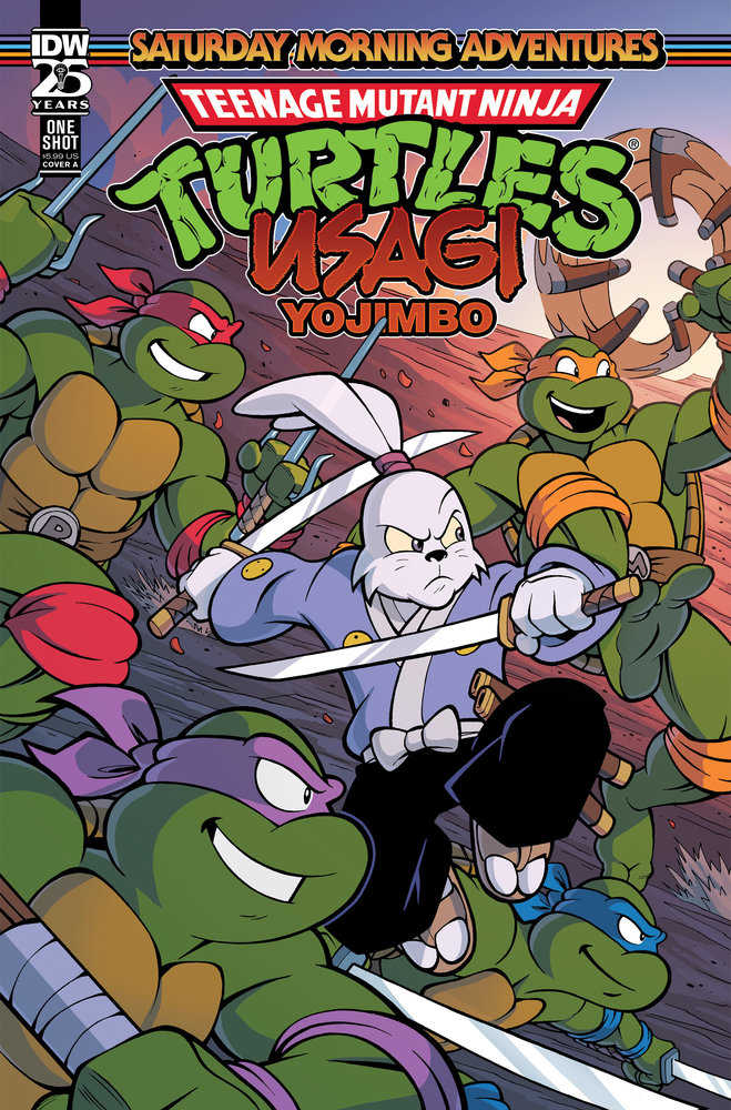 Teenage Mutant Ninja Turtles/Usagi Yojimbo: Saturday Morning Adventures Cover A (Lawrence) | Dragon's Lair Comics and Fantasy Houston TX