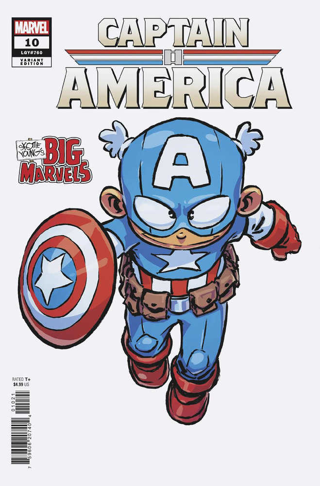 Captain America #10 Skottie Young'S Big Marvel Variant | Dragon's Lair Comics and Fantasy Houston TX