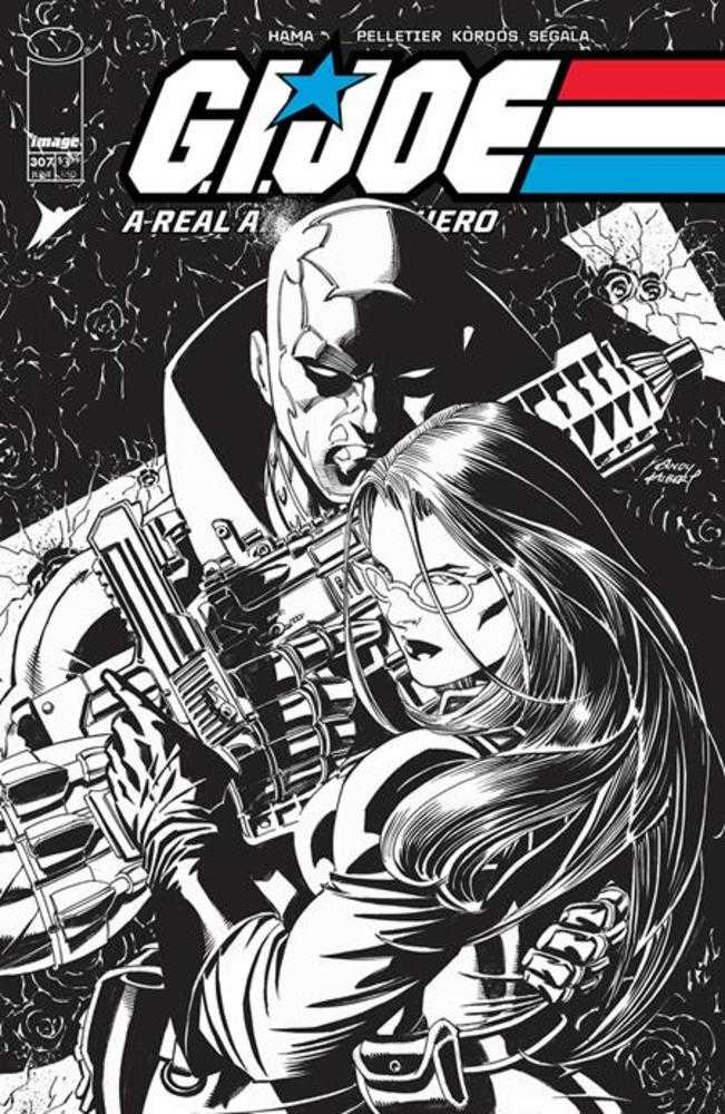 G.I. Joe A Real American Hero #307 Cover B Andy Kubert Black & White Variant | Dragon's Lair Comics and Fantasy Houston TX